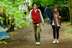 People walking from the Priory woods