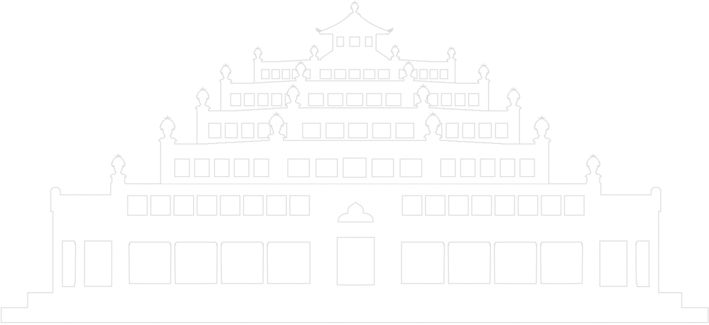 5-tier Temple white-grey-outline 5-tier Temple white-grey-outline