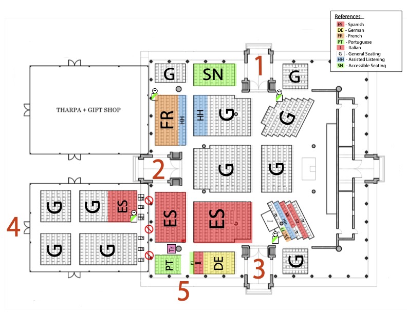 SeatingMap - with doors SeatingMap - with doors